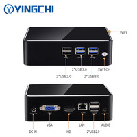 Mini étui pour pc win11/10 i3 4005U/i5 4200U/i7 4500U ddr3L 8gb ssd 128gb double affichage bureau maison pas cher ordinateur de bureau