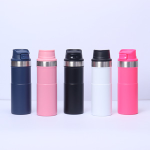 Gobelet isotherme en acier inoxydable à double paroi de 500 ml avec logo personnalisé, gourde isotherme sous vide pour le sport - Product Image 1