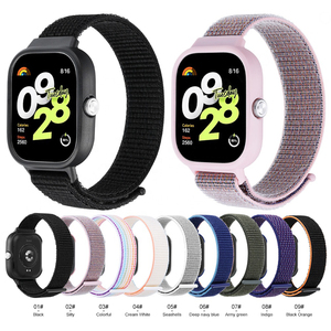 Cadre de boîtier de montre PC creux HUANLONG + bracelet de montre en boucle en nylon pour Redmi Watch 4 - Product Image 4