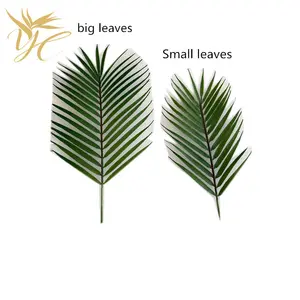 Commercio all'ingrosso pianta artificiale foglie di palma decorazione della festa nuziale con grandi foglie