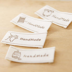 Etiquetas <span class=keywords><strong>para</strong></span> manualidades de costura de algodón suave impresas en 3D, 5 uds., Etiquetas tejidas de tela lavables hechas <span class=keywords><strong>a</strong></span> <span class=keywords><strong>mano</strong></span> <span class=keywords><strong>para</strong></span> bolsas de ropa DIY, costura portátil - Product Image 2