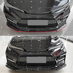 Front Bumper Splitter Lip Spoiler Splitter Deflector Lips Cover Trim Body <b>Kit</b> for Toyota Corolla SE XSE Sports <b>Model</b> 2021-2023 - Product Image 6