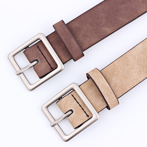 Ceinture de taille pour femme en cuir PU carré, style décontracté, tendance, minimaliste, rétro, polyvalente, avec boucle en alliage, Jessi 3.0cm - Product Image 4