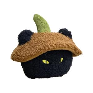 Logo personnalisé Halloween citrouille jouets en peluche drôle fantôme blanc poupée en peluche mauvais gars manille chat noir oreiller coussin décoration de la maison - Product Image 6