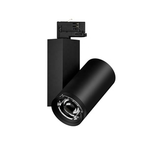 Projecteur sur rail COB 30W avec zoom, luminosité réglable 5W/7W/10W/15W/20W/30W, corps en aluminium, source LED pour musée - Product Image 1