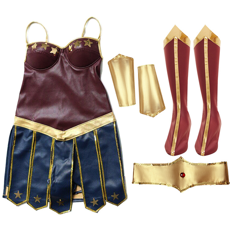 Brown [Headwear + Bracelet + Dress + Foot Covers]