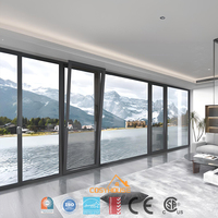 Ventana Moderna de Aluminio con Marco Abatible para Uso Residencial y en Villas
