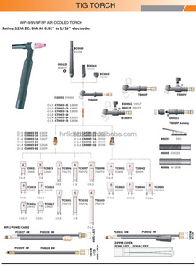 WP-18 Điện Thương Hiệu HAILI 2022 Đèn Pin TIG Để Làm Mát Bằng Nước Đầu Hàn Cứng Cáp <span class=keywords><strong>3</strong></span> Mảnh 25 FeeT - Product Image 4