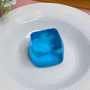 Ice Cube Shaped Maltose Rubber Sensory Toy Rose Design Squeeze Ball for Girls <b>Hands</b>-On Stress Relief Anxiety Fidget Toys - Product Image 5