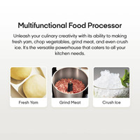 Mixeur Portable Polyvalent pour Usage Domestique et Hôtelier, pour Préparation de Fufu, Hachage de Viande et Cuisson des Aliments – Machine à Préparer les Pâtes Chaudes