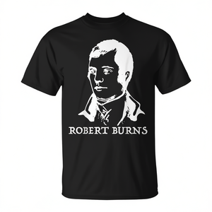 Camiseta Robert Burns negra de corte clásico para hombre - Product Image 2