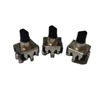 Encodeur de télévision par câble de 11mm, double commutateur à poussoir rotatif