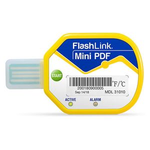 เครื่องบันทึกอุณหภูมิแบบใช้ครั้งเดียว DeltaTrak FlashLink Mini PDF 31010 สำหรับอาหารและห่วงโซ่ความเย็น - Product Image 1