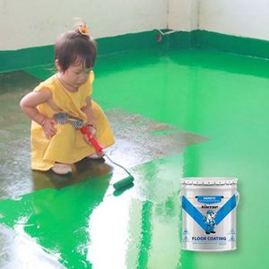 Self-Leveling 100% Solid Epoxy <b>Floor</b> Paint Liquid Appearance for Garage Warehouse Offices-<b>Roller</b> Application Method - Product Image 3