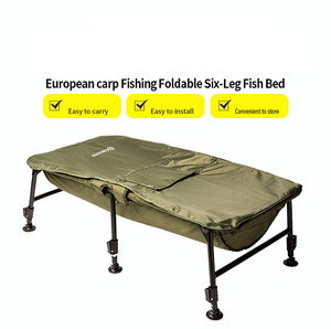 Cuna Plegable de Seis Patas para Peces, Kit de Pesca de Carpas, Colchoneta de Desenganche, Cuna para Carpas Extra Robusta con Altura Ajustable - Product Image 2