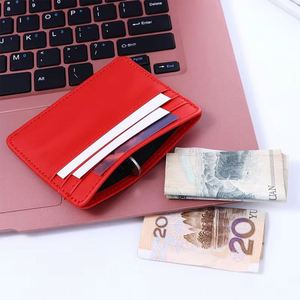 Siy1719 Custom Logo Soft <b>Cow</b> Pebble Pu Leather Credit Wallet Slim Men Women Pocket Id Card Holder - Product Image 4