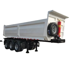 Vente en gros d'usine Sinotruk 80 tonnes Semi-remorque benne basculante en acier Shandong à prix d'usine - Product Image 4
