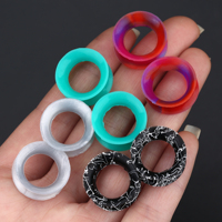 Kit de dilatateurs d'oreilles, dilatateurs d'oreilles souples en chair, dilatateurs d'oreilles évasés, dilatateurs d'oreilles, bijoux de piercing
