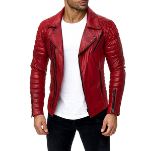 Chaqueta de Moto Unisex de Cuero PU, Corte Holgado, Transpirable, con Cierre de Cremallera, Cuello Alto, Color Sólido, Manga Regular, Estilo Urbano para Invierno - Product Image 1