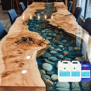 راتنج إيبوكسي AB سائل شفاف مقاوم للأشعة البنفسجية عالي الجودة من الصين لطاولة تصنعها بنفسك - Product Image 1