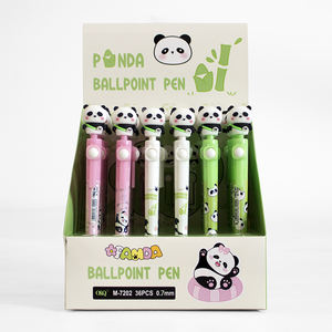 O & Q Schattige Panda Stijl Student <span class=keywords><strong>Pen</strong></span> Glad Schrijven Multi-Groothandel Snel Droge Inkt Blauw & Zwart Plastic Gel <span class=keywords><strong>Pen</strong></span> Voor Kinderen - Product Image 5