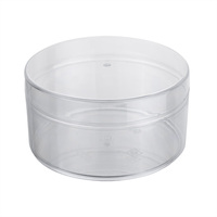 Boîte ronde en plastique transparent de qualité alimentaire avec couvercle, pour bonbons, viande, biscuits, boîte ronde moulée par injection, vente en gros