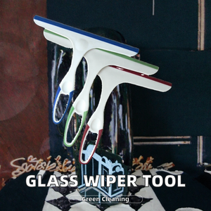 2 trong 1 đa mục đích nhà bếp scraper gạt nước và vòi hoa sen cửa sổ kính làm sạch giống cây chổi PP + TPR với nhựa xử lý bàn chải - Product Image 2