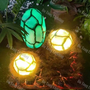Sculpture lumineuse d'œuf de dinosaure préhistorique pour parcs familiaux, stations balnéaires, musées et projets d'exposition de festivals en plein air - Product Image 6