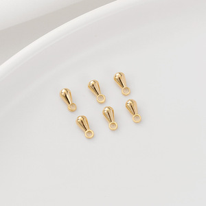 14K 18K Gold Plated Irregular Water Drop Charm Pendant DIY Tail <strong>Chain</strong> For Women Necklace Bracelet Making - Product Image 4
