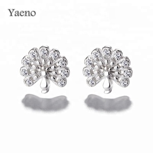 Ingrosso gioielli pavone Design <span class=keywords><strong>orecchini</strong></span> in 925 vero <span class=keywords><strong>argento</strong></span> <span class=keywords><strong>Mini</strong></span> <span class=keywords><strong>orecchini</strong></span> per le donne - Product Image 1