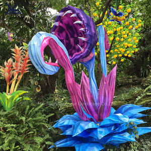 โคมไฟดอกไม้ผ้าไหมกันน้ำแบบ LED ราคาโรงงาน สำหรับทัวร์กลางคืนในสวนพฤกษศาสตร์ - Product Image 2