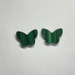 HQ gemme MOP 9.6x13.2mm a forma di farfalla agata rossa naturale onice nero verde Malachite lapislazzuli sintetici turchesi - Product Image 4