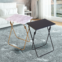 Table de chevet pliante, petite table à manger, famille, bureau simple, plateau de télévision