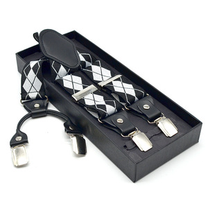 Tuta da <span class=keywords><strong>uomo</strong></span> in poliestere con Design elastico <span class=keywords><strong>e</strong></span> plaid a righe 4 clip in più colori con confezione regalo - Product Image 4