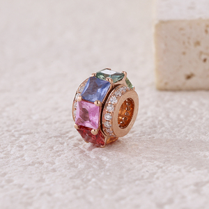 Fait à la main de haute qualité certifié GIA personnalisé 18K or perle d'eau douce princesse coupe coloré saphir écrou forme pendentif noël - Product Image 6