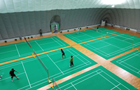 Structure à membrane gonflable soutenue par l'air, dôme sportif, gymnase à membrane gonflable en PVDF pour terrain de basket-ball et de football