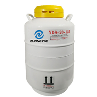Dewar de stockage d'azote liquide en aluminium époxyé YDS-6 de 50 mm, 2L/3L/6L/10L/20L/30L/35L/50L, pour semence artificielle congelée