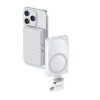 MAMEN CL-V22A - Luz LED Magnética Recargable para Selfies, Portátil, para Vlogs, Maquillaje, Transmisiones en Vivo y Grabación de Video