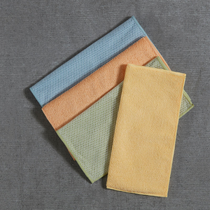 Serviette de nettoyage à friction double face, en microfibre, pour la décontamination, facile à nettoyer et à sécher rapidement, chiffon en maille pour la cuisine - Product Image 5