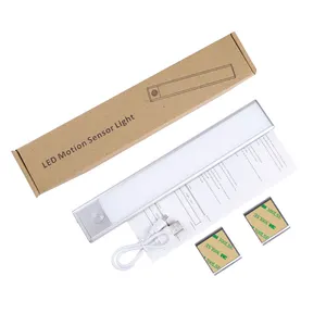 23.5 Cm 39LED Usb Có Thể Sạc Lại Ánh Sáng Tự Động Trong Nhà Pir Cảm Biến Chuyển Động Trắng Ấm Led Ánh Sáng Ban Đêm Cho Nhà