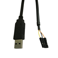 Cable Convertidor Serial USB a RS232 UART TTL 5V FTDI de Alta Compatibilidad Utech OEM con Blindaje Trenzado para Uso en Computadoras