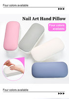Coussin de manucure professionnel confortable et solide en plastique amovible, imperméable, portable, support de main, coussin pour nail art, repose-bras