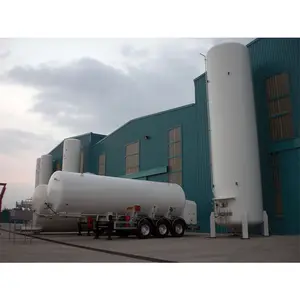 Высококачественный криогенный жидкий азот CO2 транспортный резервуар полуприцеп