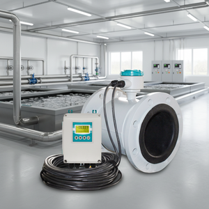 Digitale <span class=keywords><strong>Water</strong></span> Vloeistof Puls 4-20mA RS485 HART Elektromagnetische Debietmeter Prijs Elektromagnetische Debietmeters - Product Image 1