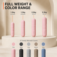 Haltères en fonte écologiques antidérapants en silicone à poids fixe pour Pilates et fitness à domicile, couleur personnalisable