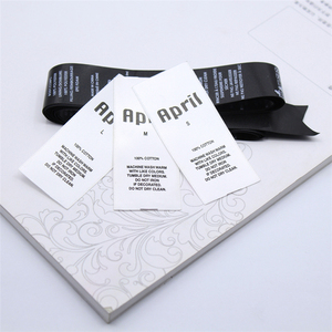 Prendas de vestir de venta de primera calidad etiqueta de satén precio más ventajoso diseño de diseño a medida etiquetas de tela - Product Image 1