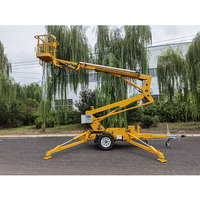 Nacelle élévatrice à flèche télescopique électrique approuvée CE 10m 12m 14m 16m 18m portée entraînement hydraulique/actionnement courant alternatif utilisé