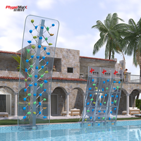 Mur d'escalade aquatique facile à assembler pour piscine de jardin, murs d'escalade aquatiques pour piscine intérieure et extérieure, hôtel, école, gymnase