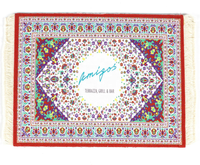 Personnalisé ODM Impression Oriental Tapis Persan Personnalisé Tapis de Souris Tapis Tissé Gaming Tapis de Souris avec Gland Musulman Tapis pour Bureau Maison