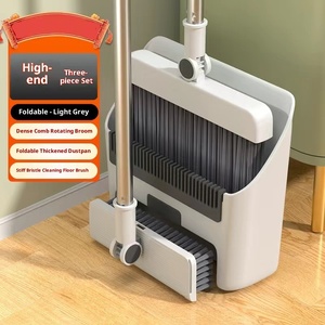 Juego de Limpieza para el Hogar 4 en 1, Recogedor de Polvo Mágico con Mango Largo, Escoba de Inducción Magnética, Cepillo de Limpieza, <span class=keywords><strong>Cubo</strong></span> para Trapear - Product Image 3